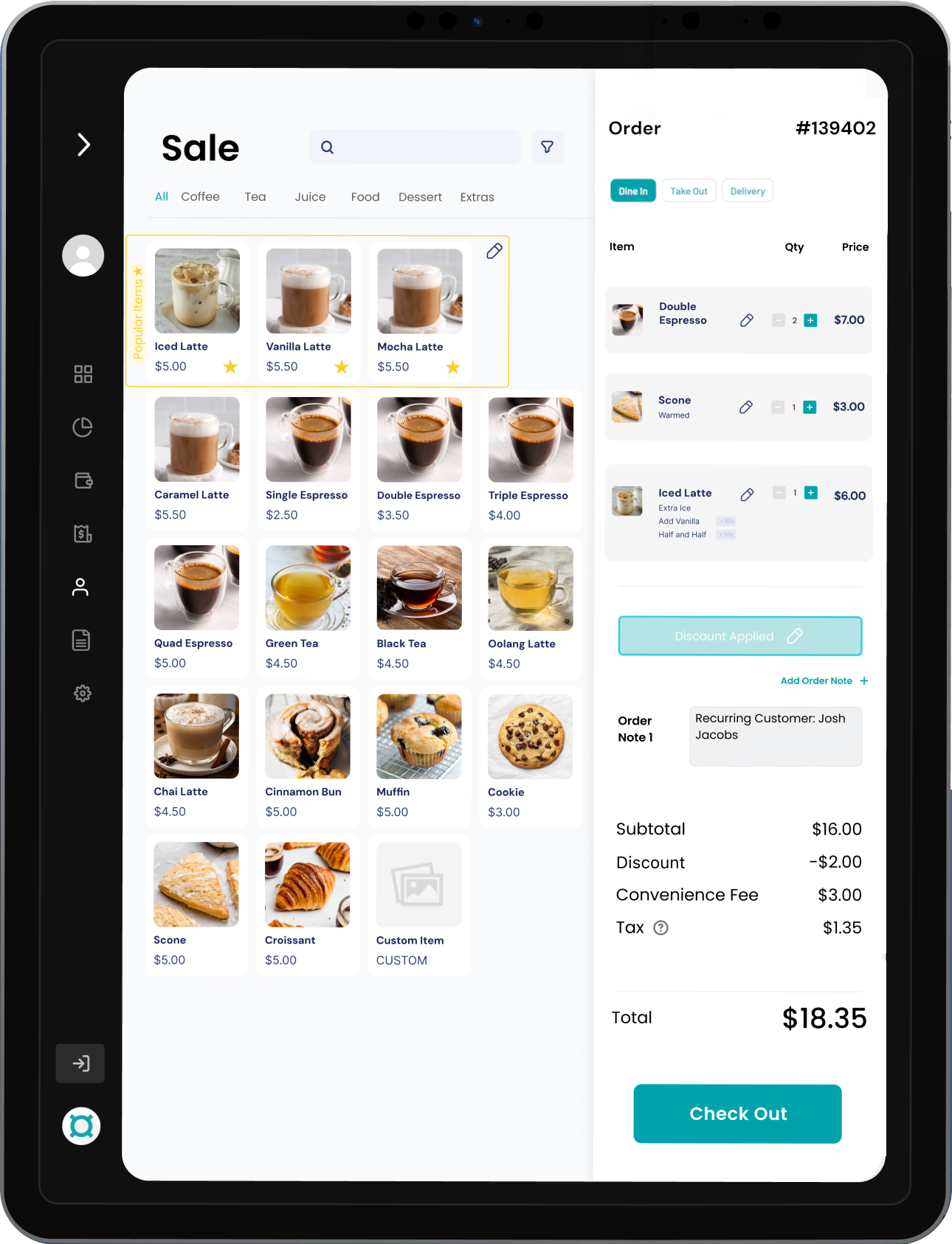 AnyPay POS on iPad